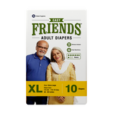 Friends Easy Adult Diapers - (Pack of 10)
