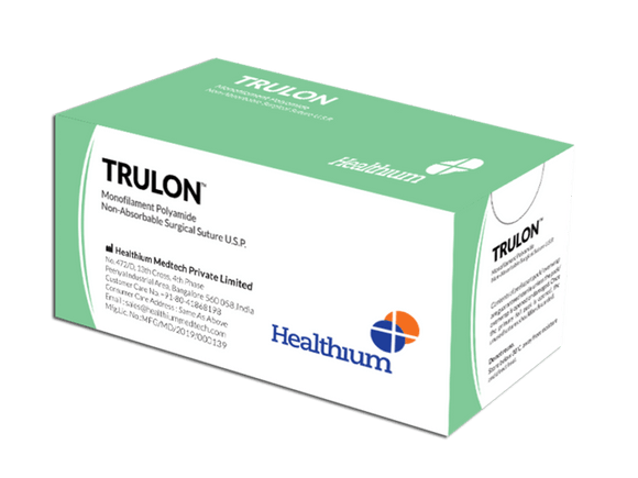 Trulon Synthetic Non-Absorbable Sutures (SN) - (Pack of 12)