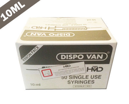 HMD Dispo Van Syringe with Needle - 10ML DUO (Pack of 50)