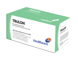 Trulon Synthetic Non-Absorbable Sutures (SN) - (Pack of 12)
