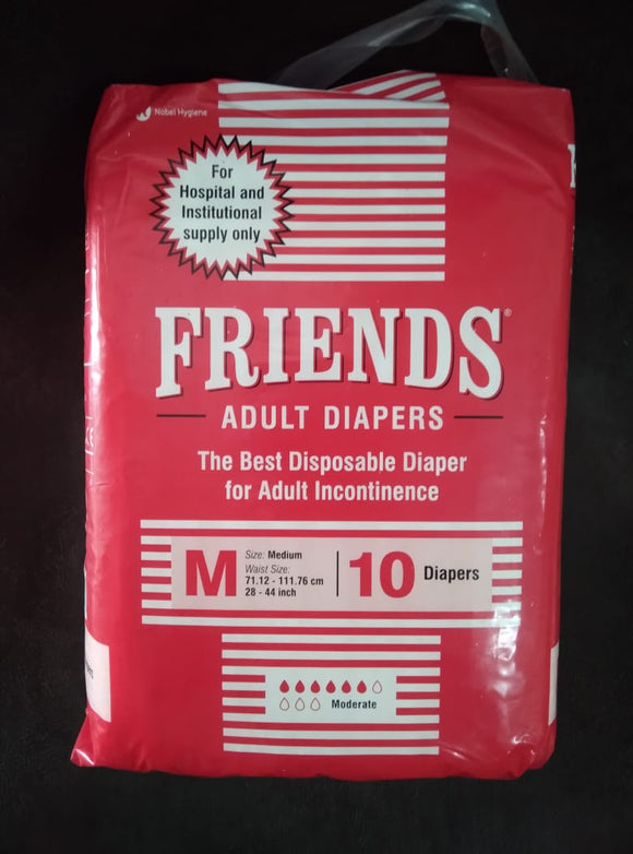 Friends Disposable Adult Diapers - (Pack of 10)