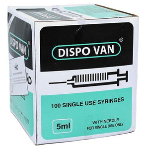 HMD Dispo Van Syringe with Needle - 5ML DUO (Pack of 75)