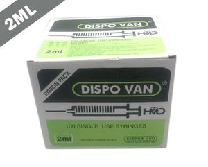 HMD Dispo Van Syringe with Needle - 2ML DUO (Pack of 100)